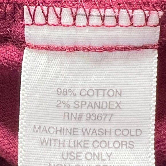 Liz Claiborne Women Wide-Leg High-Rise Stretch Burgundy Velvet Pants Sz 18 NWT - Picture 8 of 13